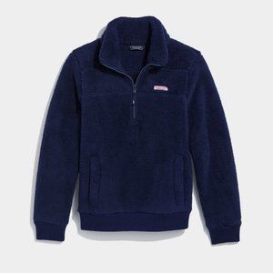Vineyard Vines Plush Teddy Quarter Zip Shep Shirt NWT Women Small